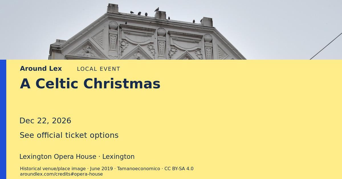 Around Lex share card for A Celtic Christmas