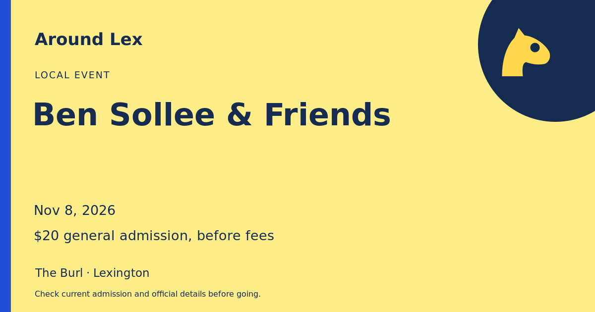 Around Lex share card for Ben Sollee & Friends