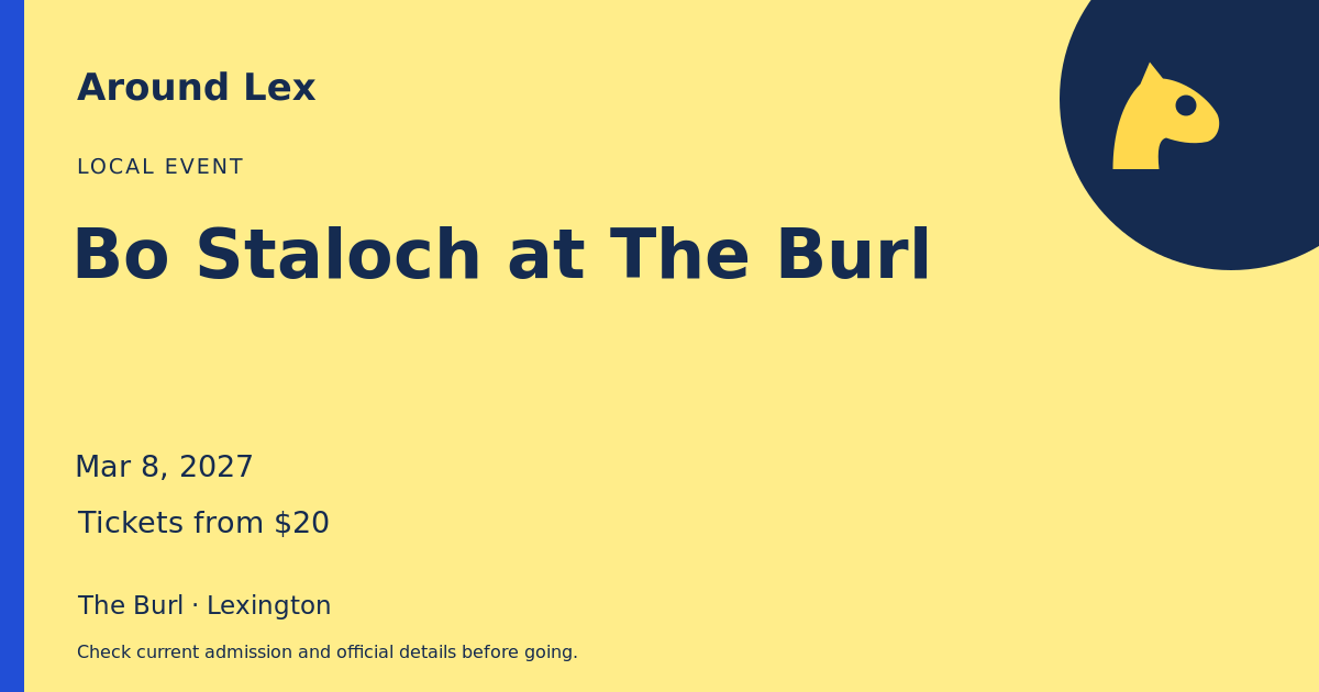 Around Lex share card for Bo Staloch at The Burl