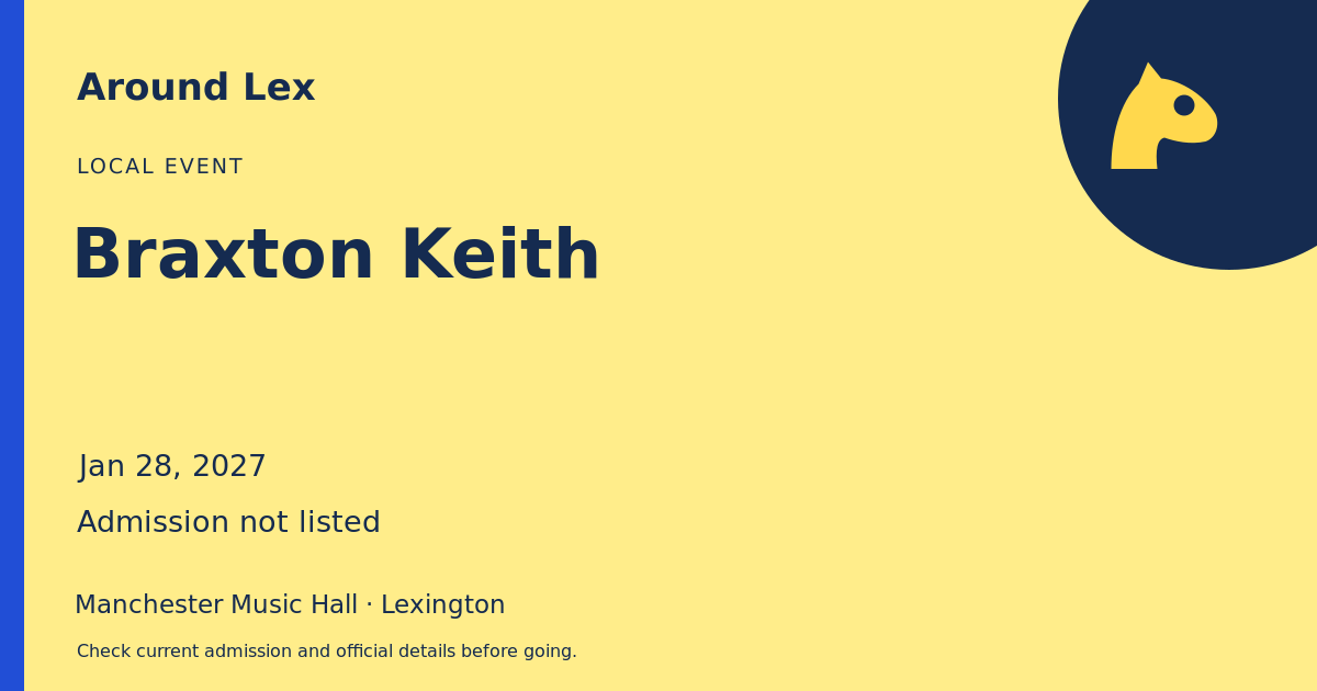 Around Lex share card for Braxton Keith