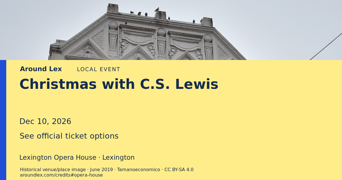 Around Lex share card for Christmas with C.S. Lewis