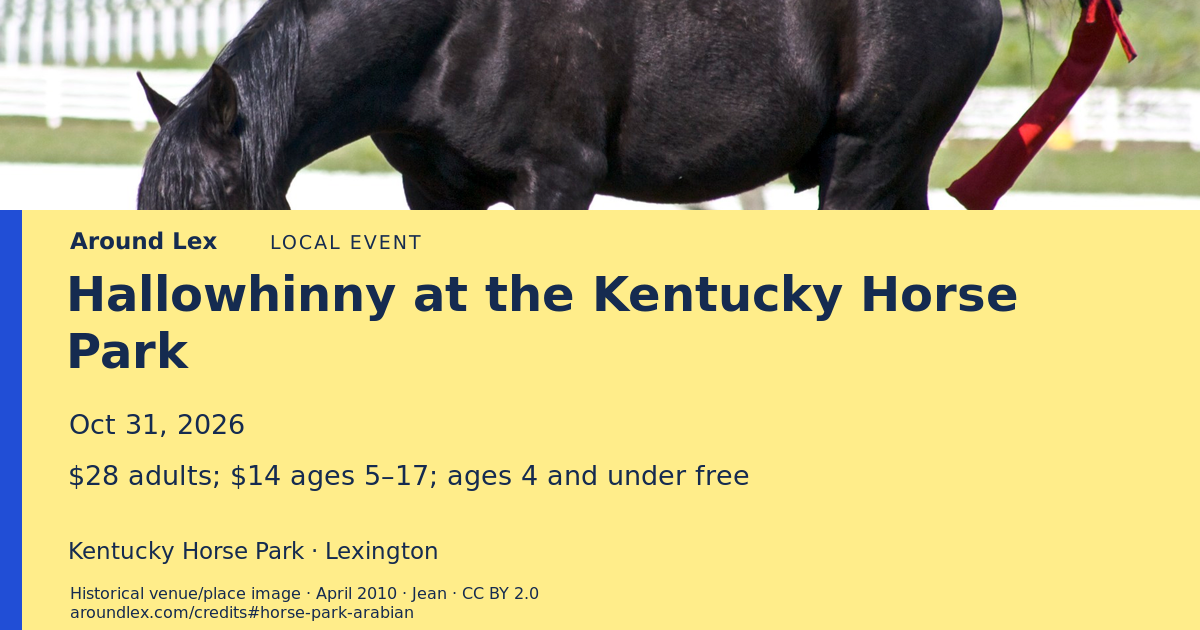 Around Lex share card for Hallowhinny at the Kentucky Horse Park