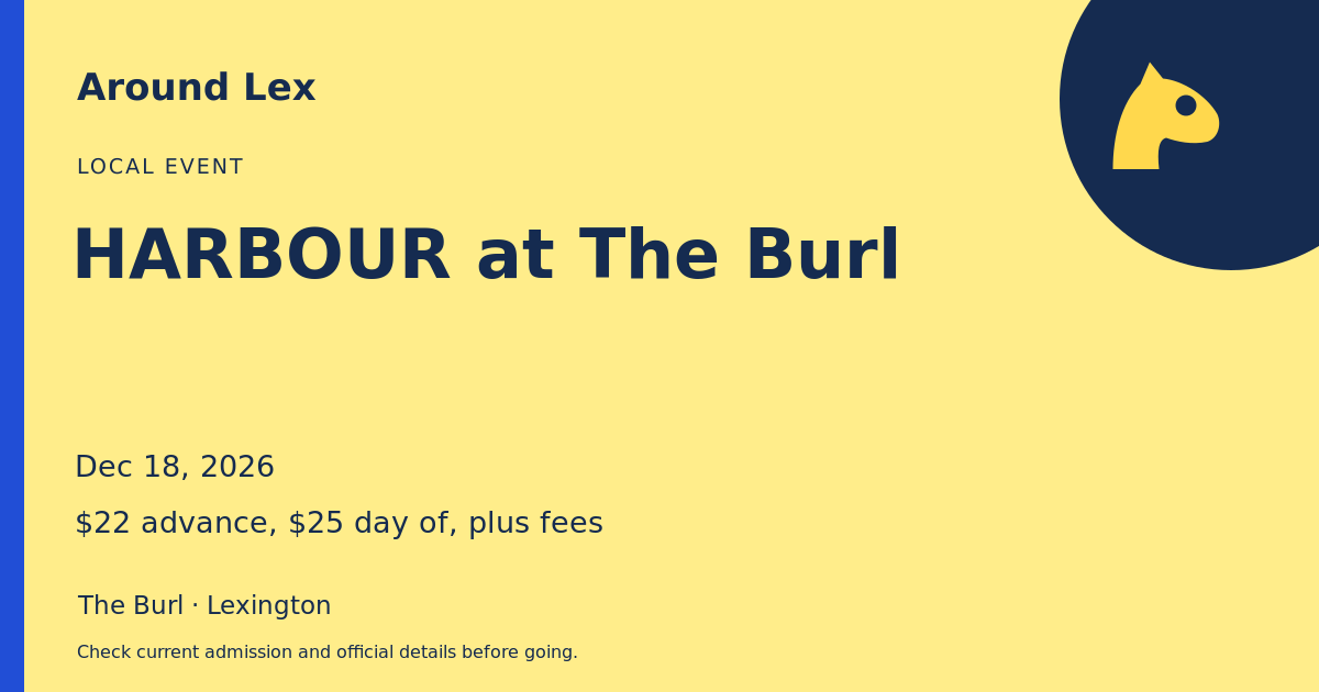 Around Lex share card for HARBOUR at The Burl