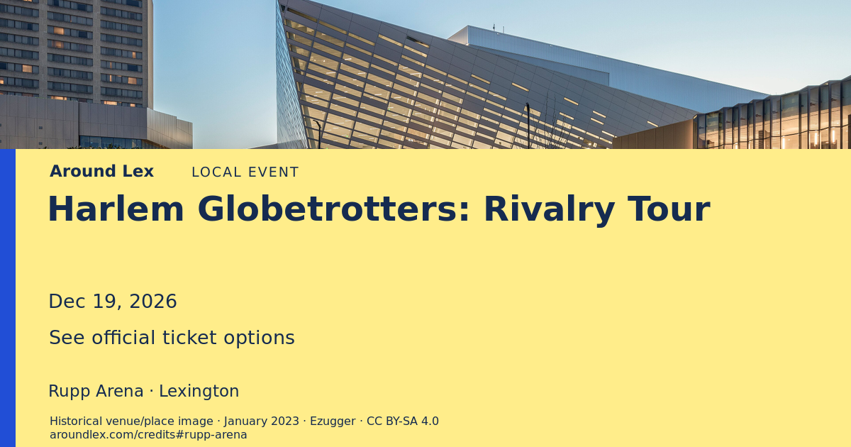 Around Lex share card for Harlem Globetrotters: Rivalry Tour