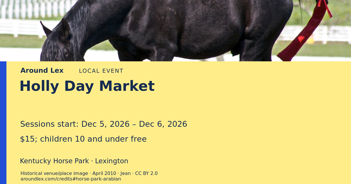 Around Lex share card for Holly Day Market