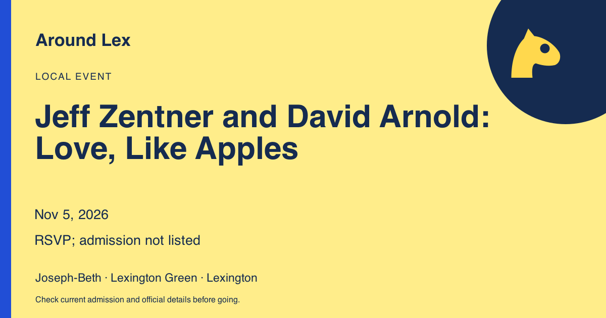 Around Lex share card for Jeff Zentner and David Arnold: Love, Like Apples