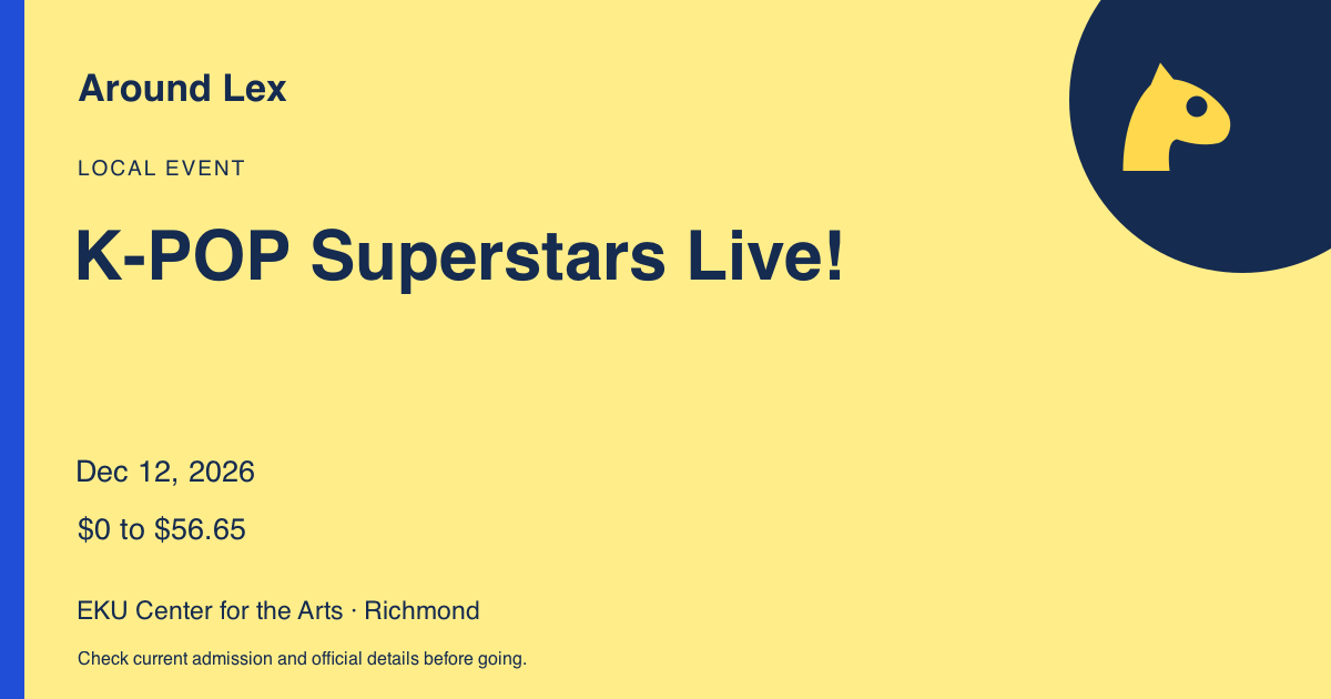 Around Lex share card for K-POP Superstars Live!