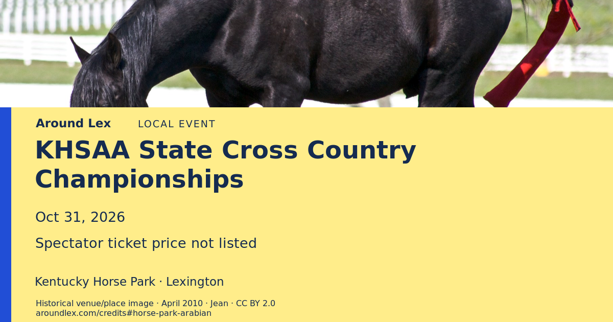 Around Lex share card for KHSAA State Cross Country Championships