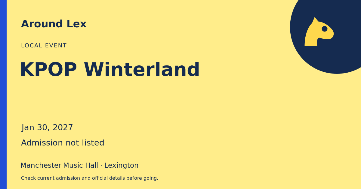 Around Lex share card for KPOP Winterland