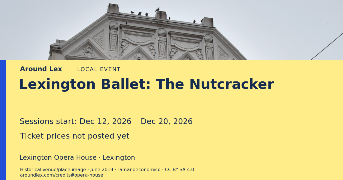 Around Lex share card for Lexington Ballet: The Nutcracker