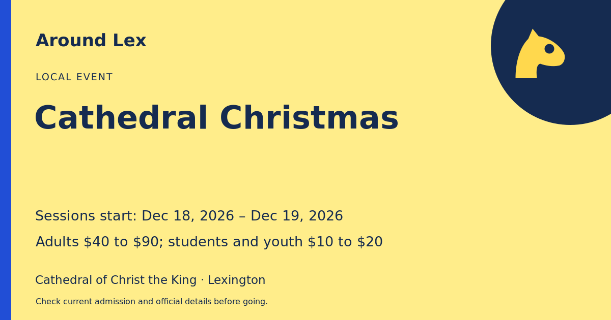 Around Lex share card for Cathedral Christmas