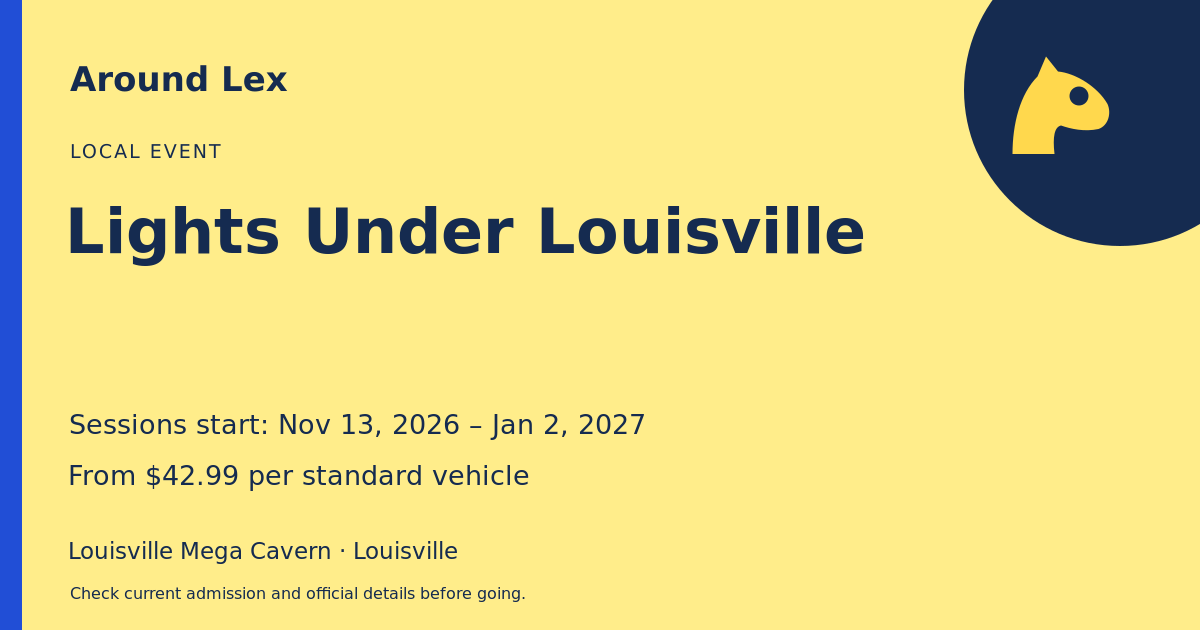 Around Lex share card for Lights Under Louisville