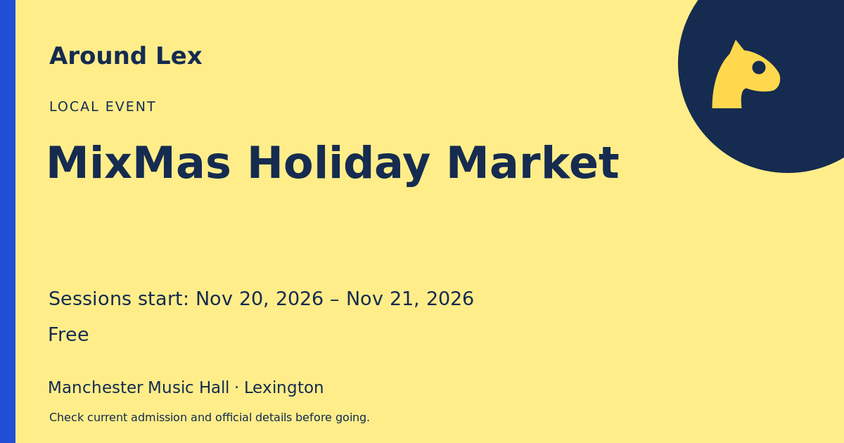 Around Lex share card for MixMas Holiday Market