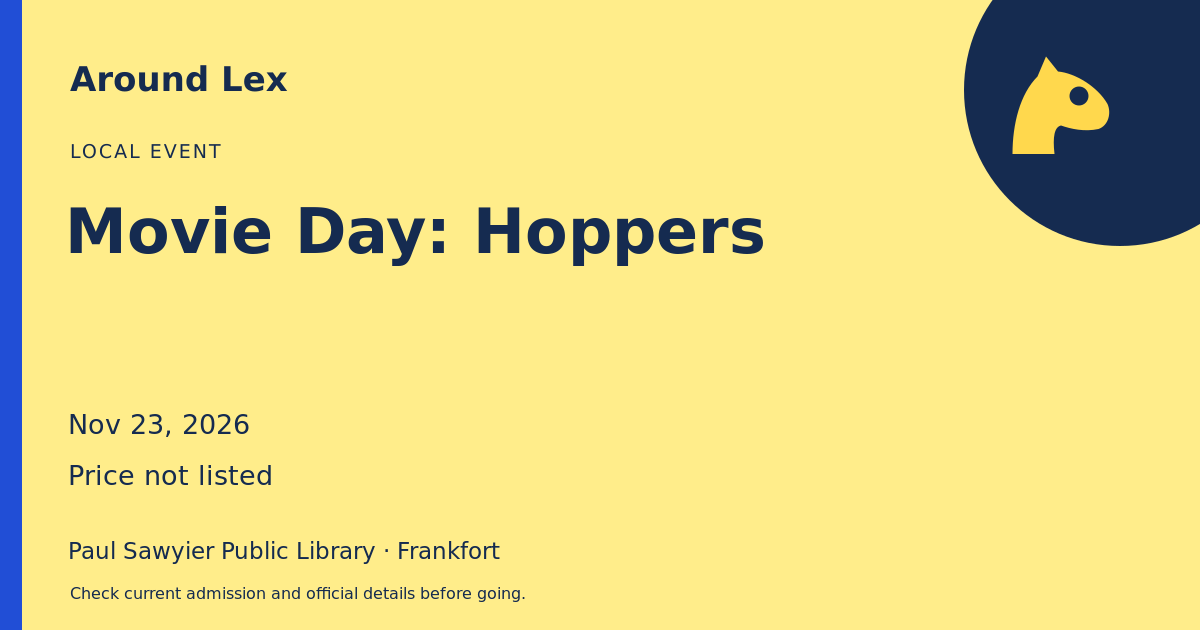 Around Lex share card for Movie Day: Hoppers
