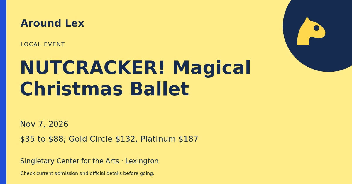 Around Lex share card for NUTCRACKER! Magical Christmas Ballet