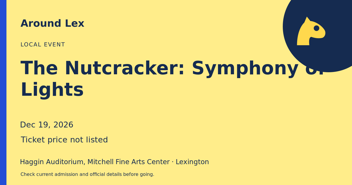 Around Lex share card for The Nutcracker: Symphony of Lights