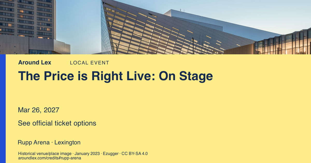 Around Lex share card for The Price is Right Live: On Stage