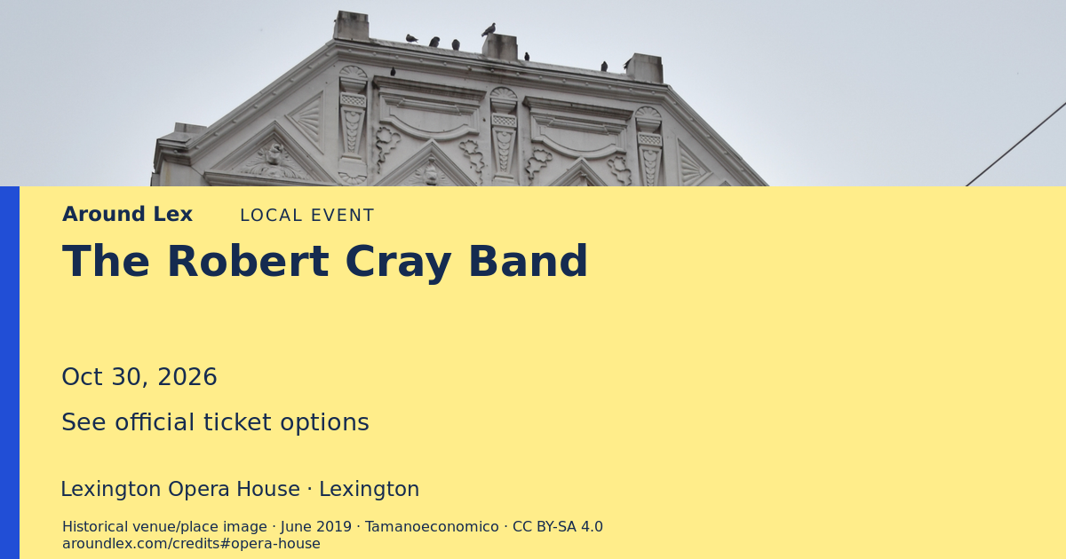 Around Lex share card for The Robert Cray Band
