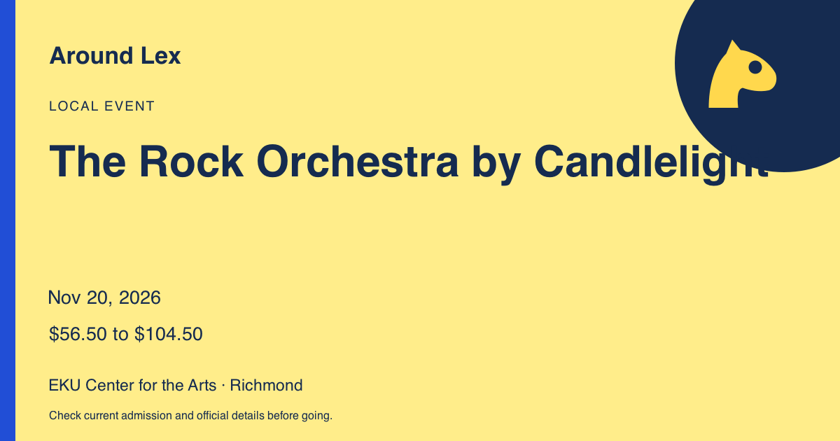 Around Lex share card for The Rock Orchestra by Candlelight