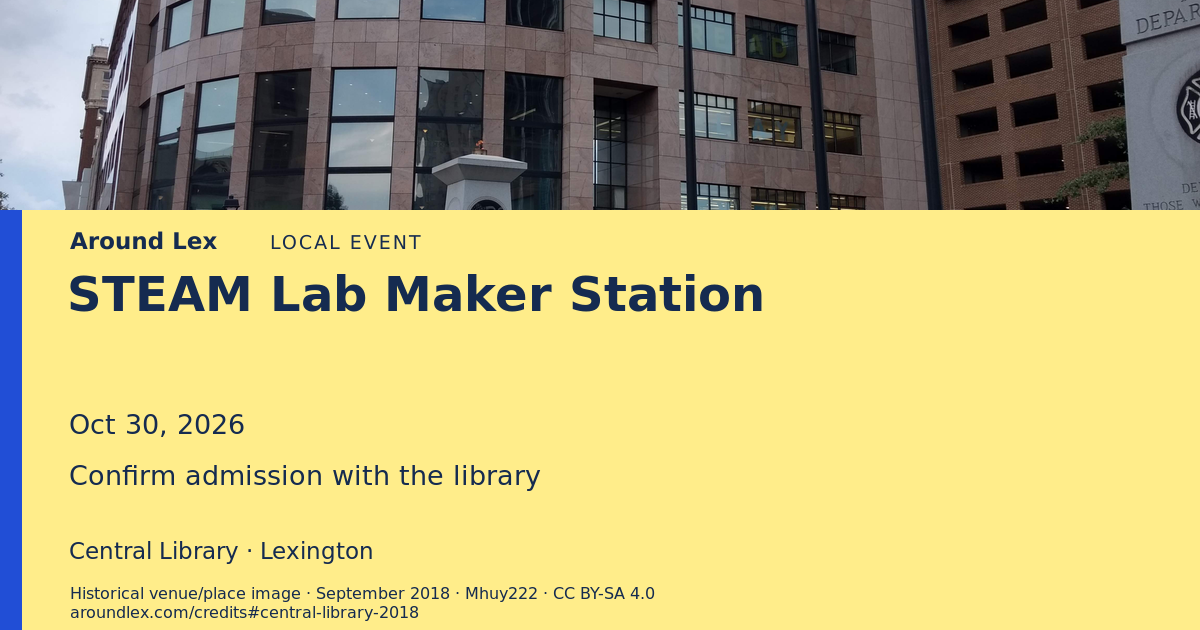 Around Lex share card for STEAM Lab Maker Station
