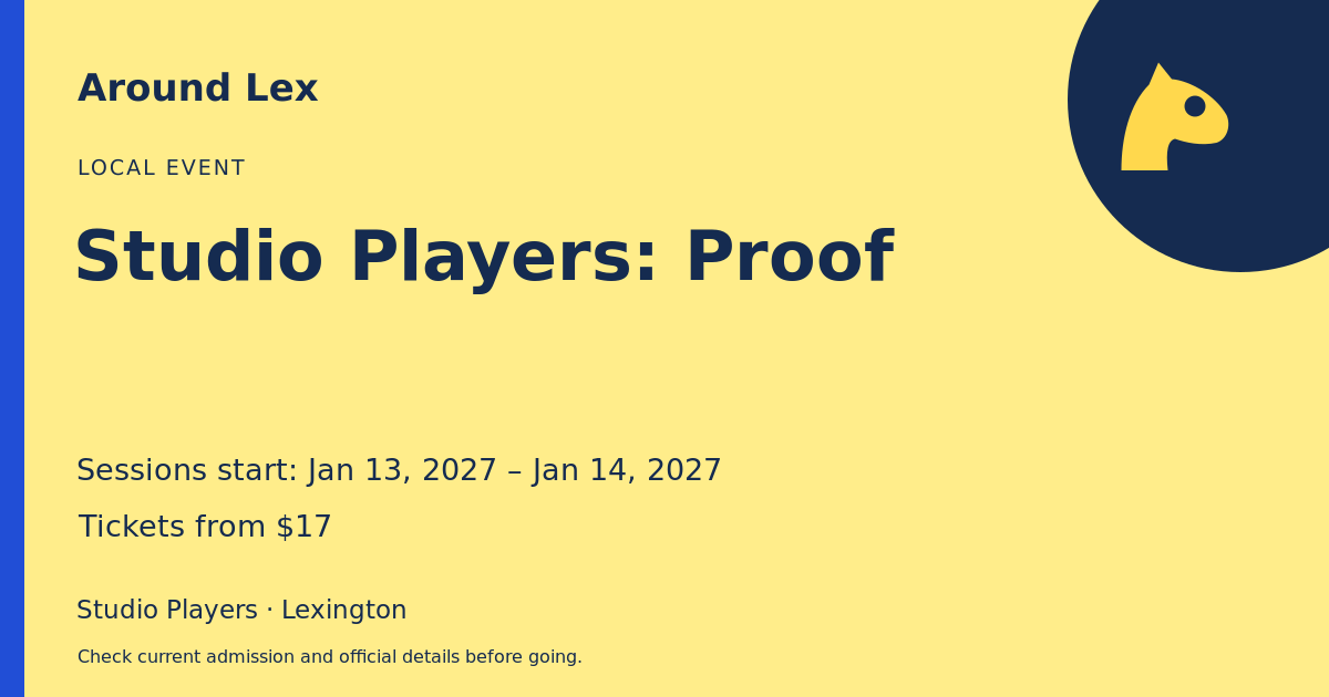 Around Lex share card for Studio Players: Proof