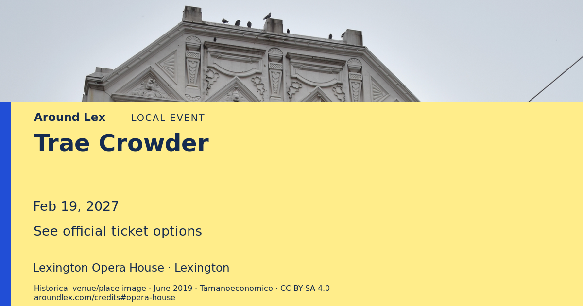 Around Lex share card for Trae Crowder