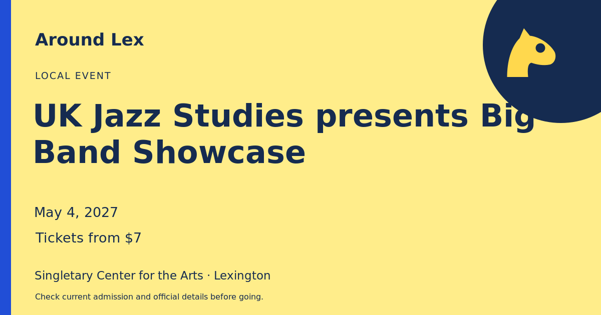 Around Lex share card for UK Jazz Studies presents Big Band Showcase