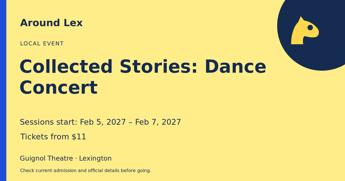 Around Lex share card for Collected Stories: Dance Concert