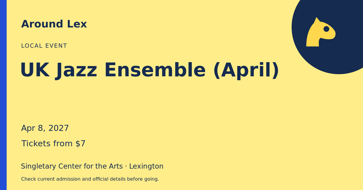 Around Lex share card for UK Jazz Ensemble (April)
