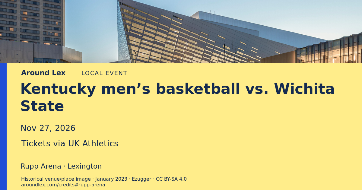 Around Lex share card for Kentucky men’s basketball vs. Wichita State