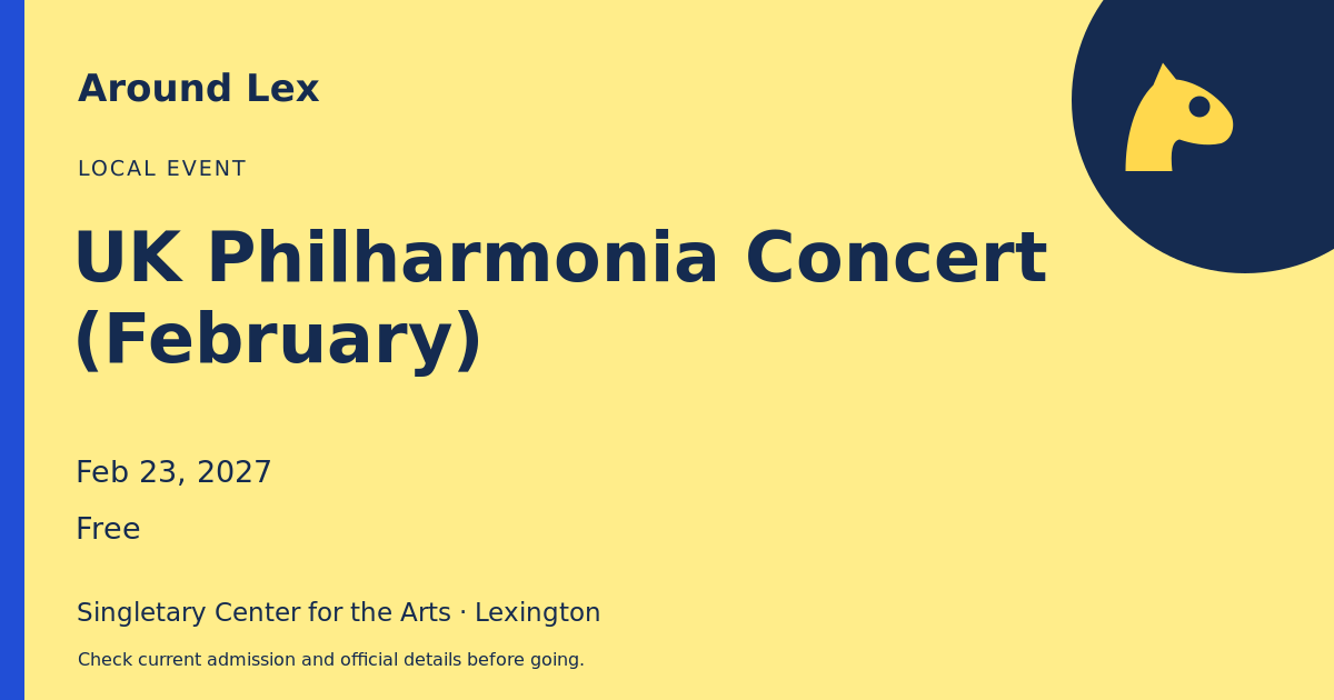Around Lex share card for UK Philharmonia Concert (February)