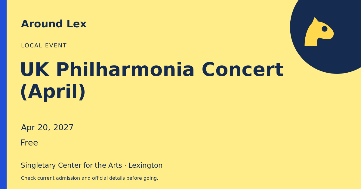 Around Lex share card for UK Philharmonia Concert (April)