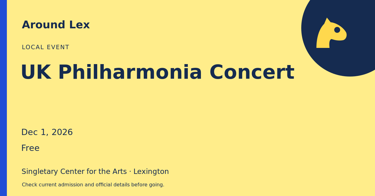 Around Lex share card for UK Philharmonia Concert