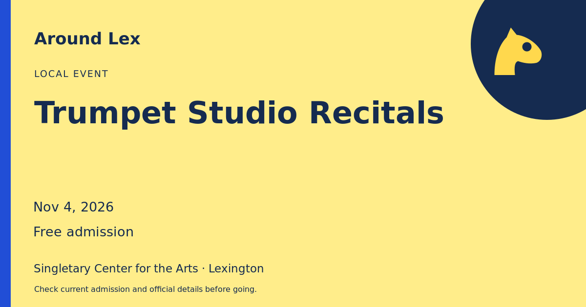 Around Lex share card for Trumpet Studio Recitals