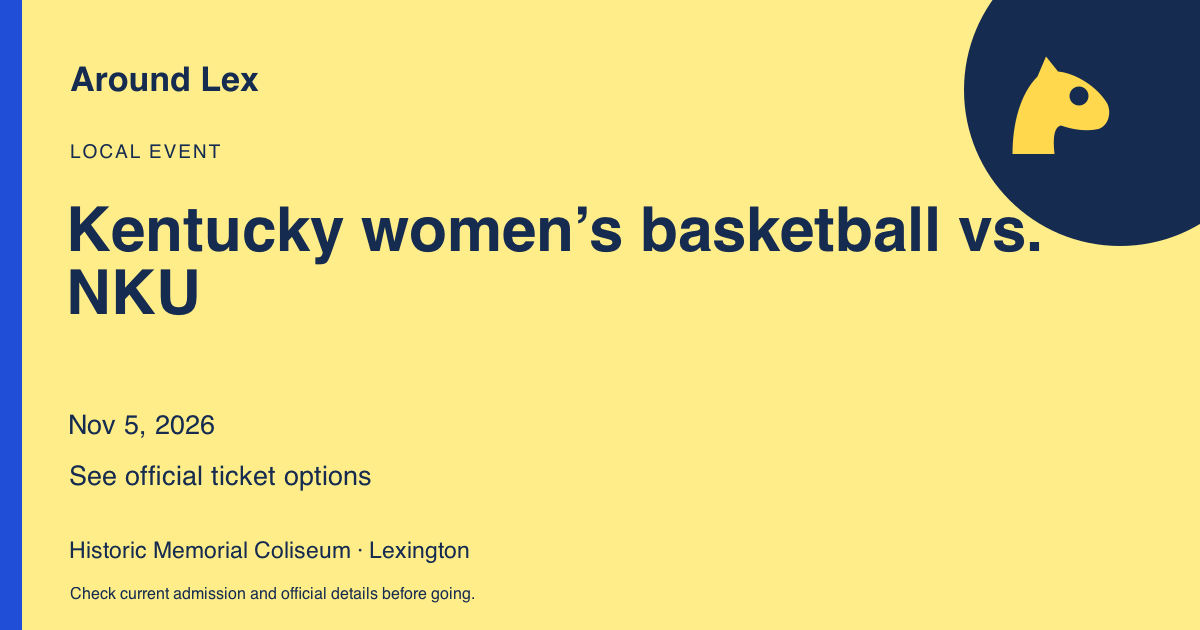 Around Lex share card for Kentucky women’s basketball vs. NKU